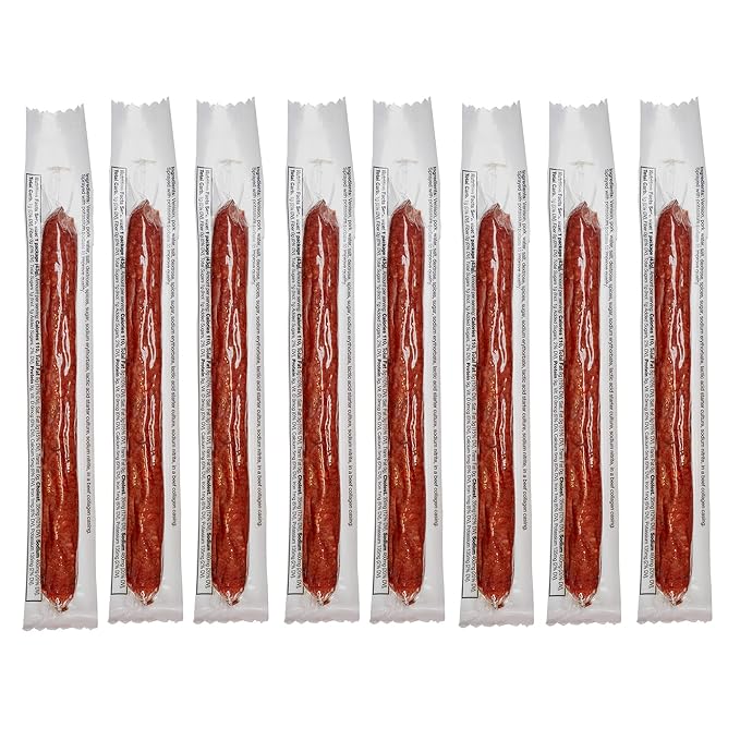 Wenzel’s Farm Original Venison Snack Sticks 8 Pack | Supports Active Lifestyles │ High Protein, Low Carb │ No MSG, Fillers, Binders, Artificial Colors │ Gluten Free