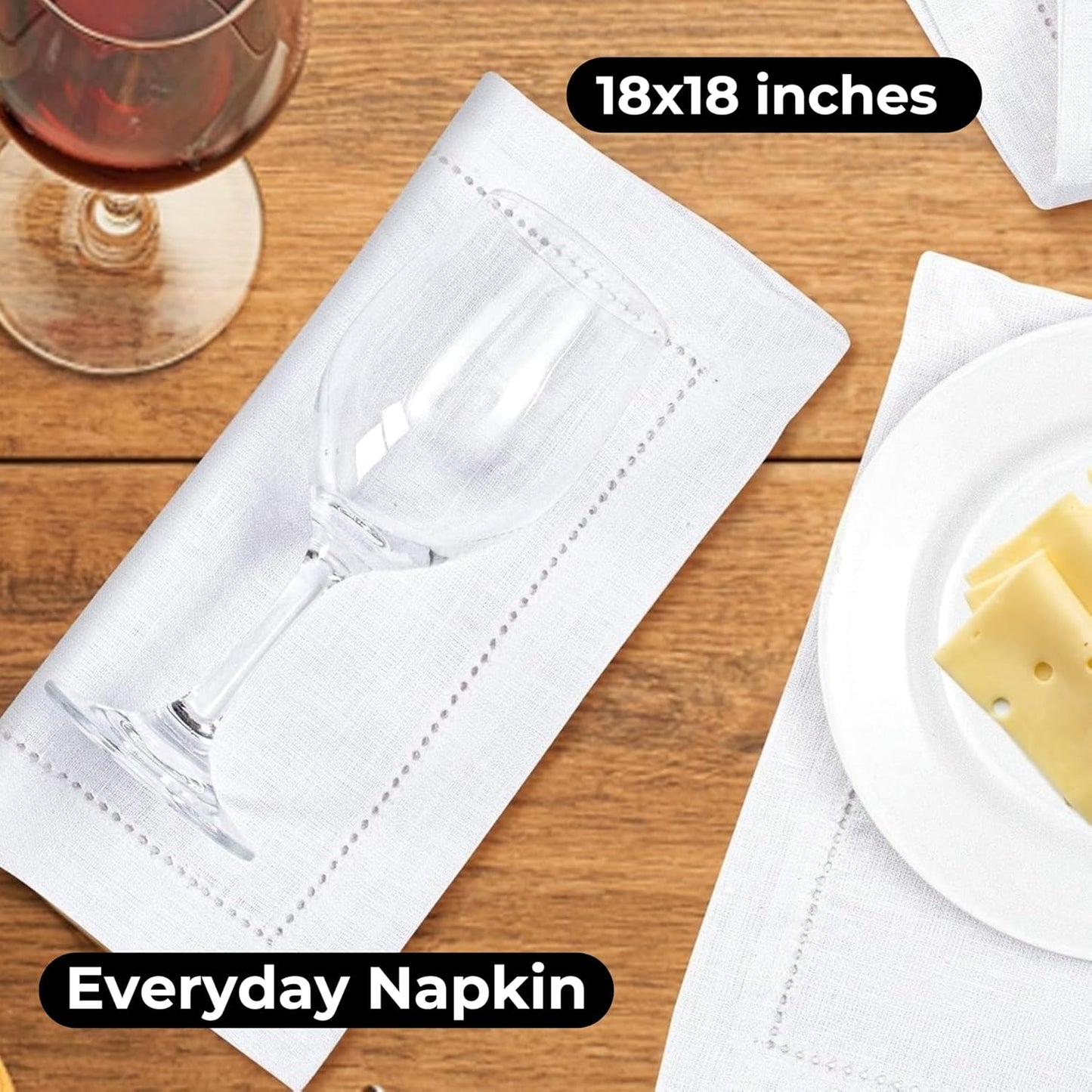 Cloth Napkins, 100% Linen Napkins White, Napkins, Linen Napkins, Dinner Napkins Cloth, Napkins Cloth, Wedding Napkins, Easter Thanksgiving Christmas Napkins 18x18 Cloth Napkins Set of 6