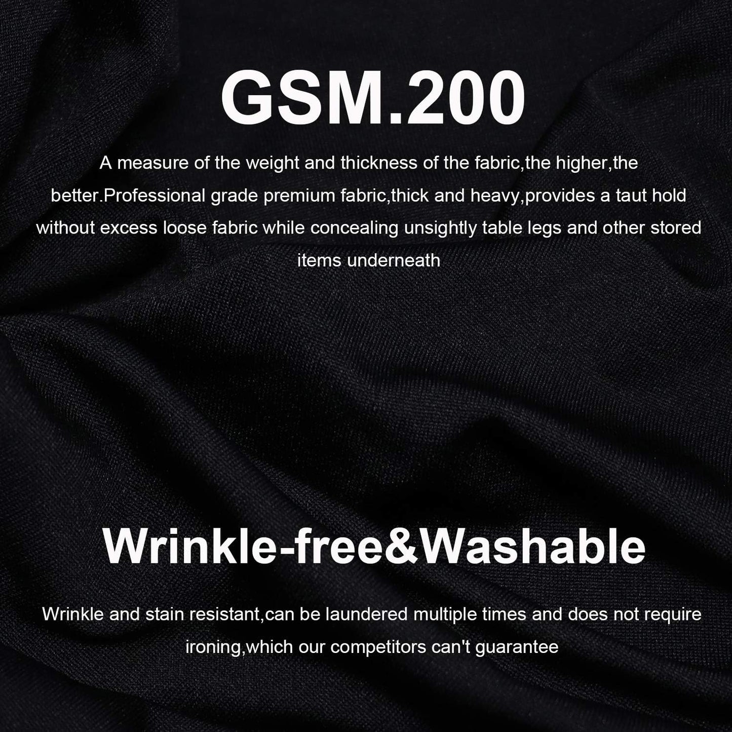RELIANCER 1 Pack Stretch Spandex Table Covers for Rectangular Tables,8FT Elastic Fitted Tablecloth,Universal Rectangular Table Cloth Protector for Outdoor Party,Wedding,Bar,Birthday,Banquet,Events