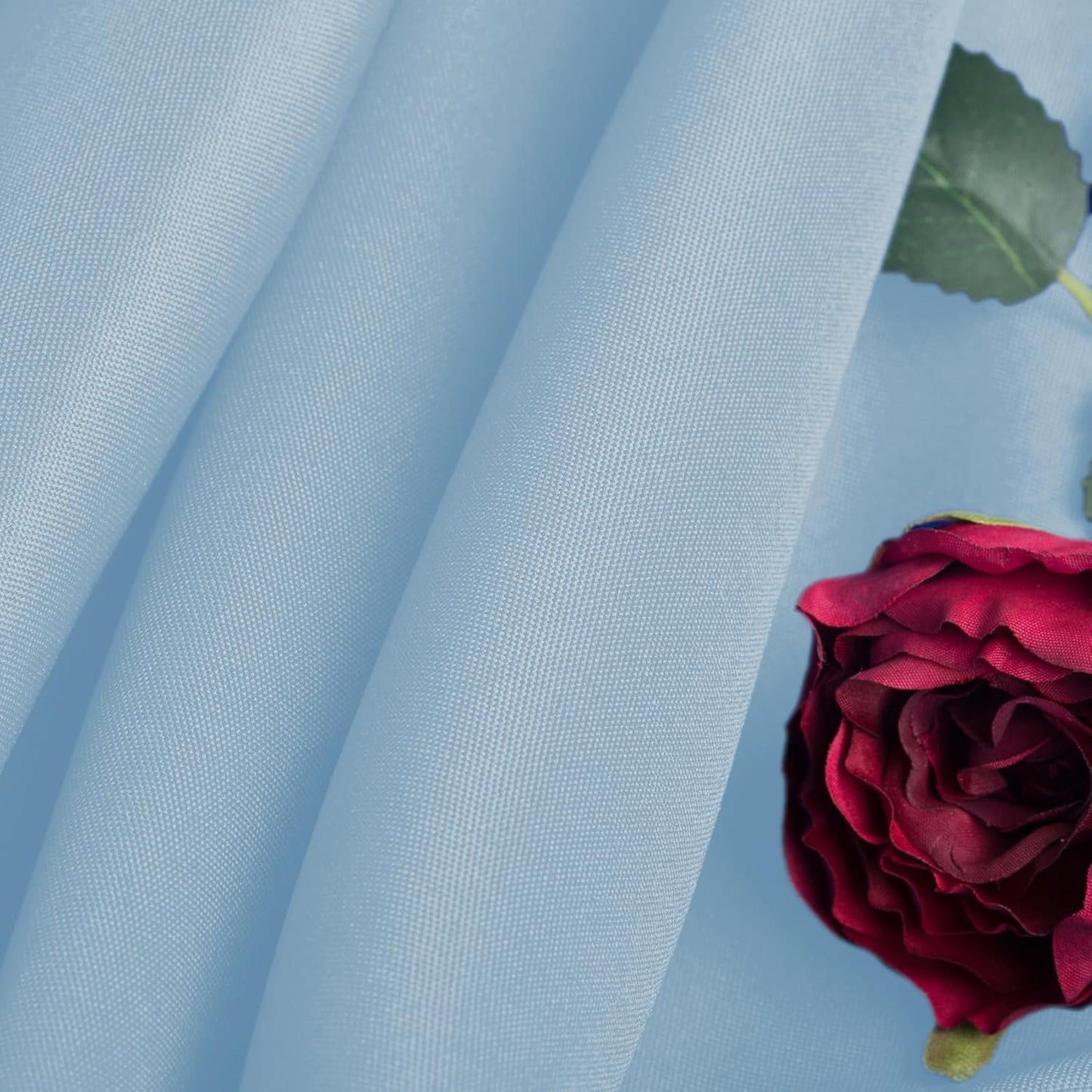 Ascoza 2pack 60x120 Inch Blue Mist Rectangular Tablecloth 6 Feet Table Cloth in Polyester Fabric for Wedding/Banquet/Restaurant/Parties