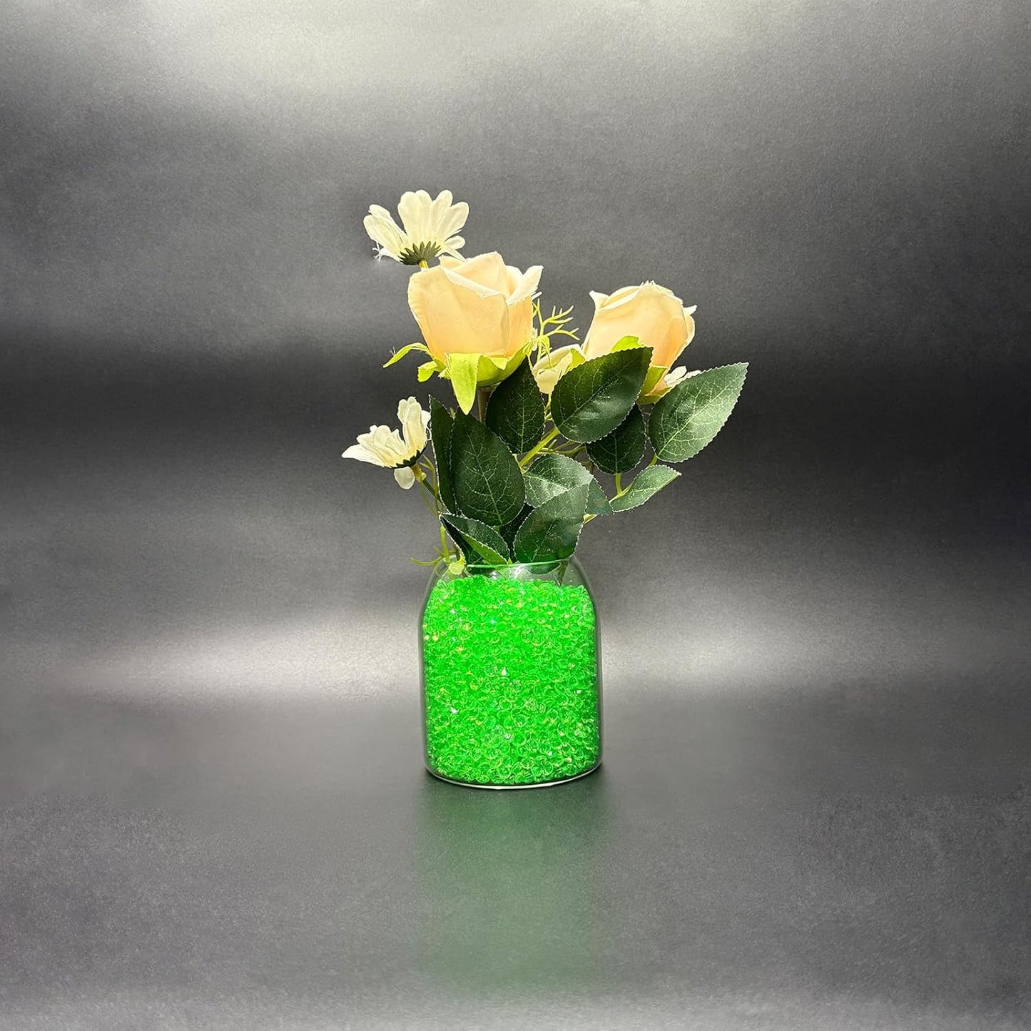 5000 pcs/Pack Wedding Table Scatter Confetti Crystals Acrylic Diamonds 6 mm Rhinestones for Wedding, Bridal Shower, Vase Beads Decorations (6mm, Grass Green)