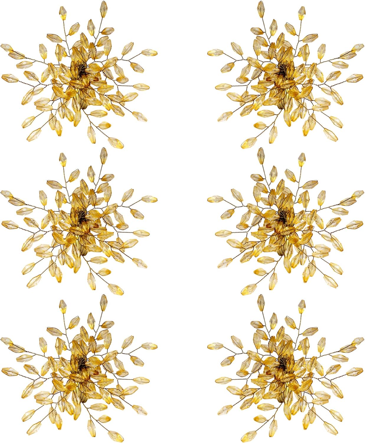 Napkin Rings Set of 12 for Dining Table Decoration Parties Everyday Metal Napkin Holder Leaf Gold (Pack of 12)