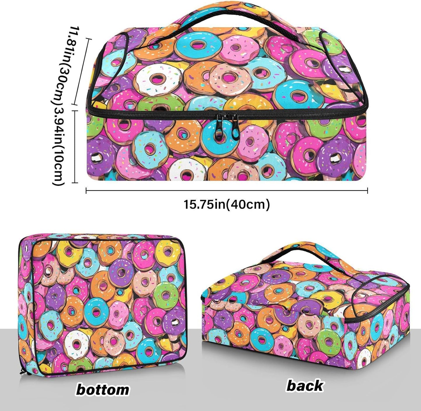 Casserole Carriers for Hot or Cold Food Reusable Casserole Dish Carrier Insulated Thermal Large Capacity Durable Perfect for Party Camping Family Gatherings Yellow Fish