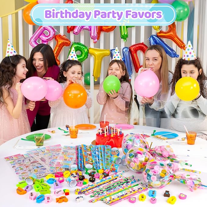 Giant Lollipop Party Favors, 12 Pack Candyland Themed Stationery Birthday Goodie Bags Return Gifts Classroom Rewards Students Gifts