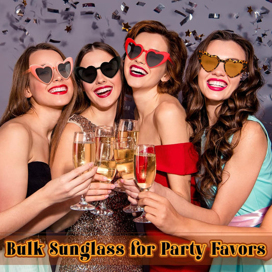 Vabean Wedding Heart Sunglasses Bulk Wedding Gifts Bachelorette Bridal Party Favors for Guests Reception