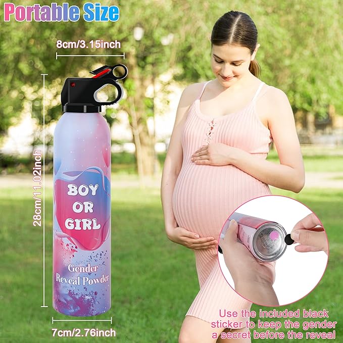 4 Pack Pink Gender Reveal Smoke Bombs, Fun Party Supplies for Baby Girl Shower Gender Reveal Spray Celebration, Decorations, Ideas