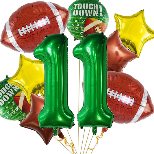Football Balloons Set Football Birthday Party Decorations Football Touchdown Sports Theme Birthday Party Decoration, Tailgate Game Day Football Theme Supplies Birthday Party Decorations