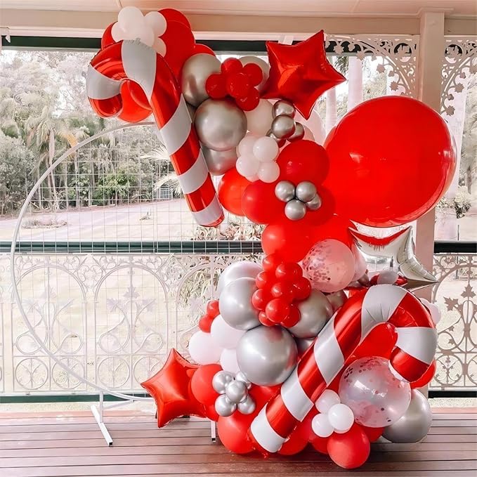 Red Balloons, 140pcs 18 12 10 5 Inch Different Sizes Pack Party Latex Balloons for Birthday Halloween Holiday Balloon Garland as Party Decorations