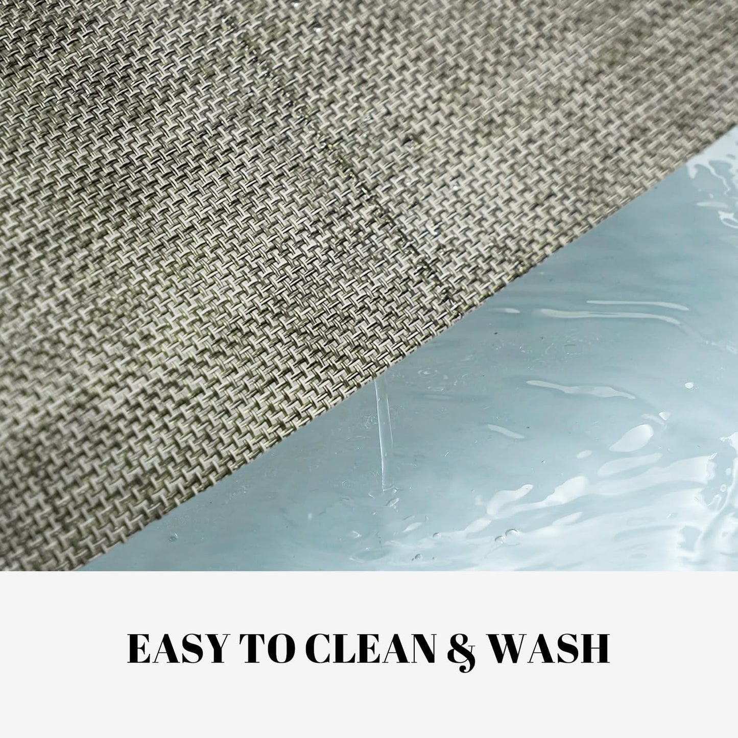 Placemats Set of 6 Vinyl/Plastic Woven Place Mats for Kitchen Table Indoor/Outdoor Washable Placemat Wipeable Dining Table Mats (Brown,6)