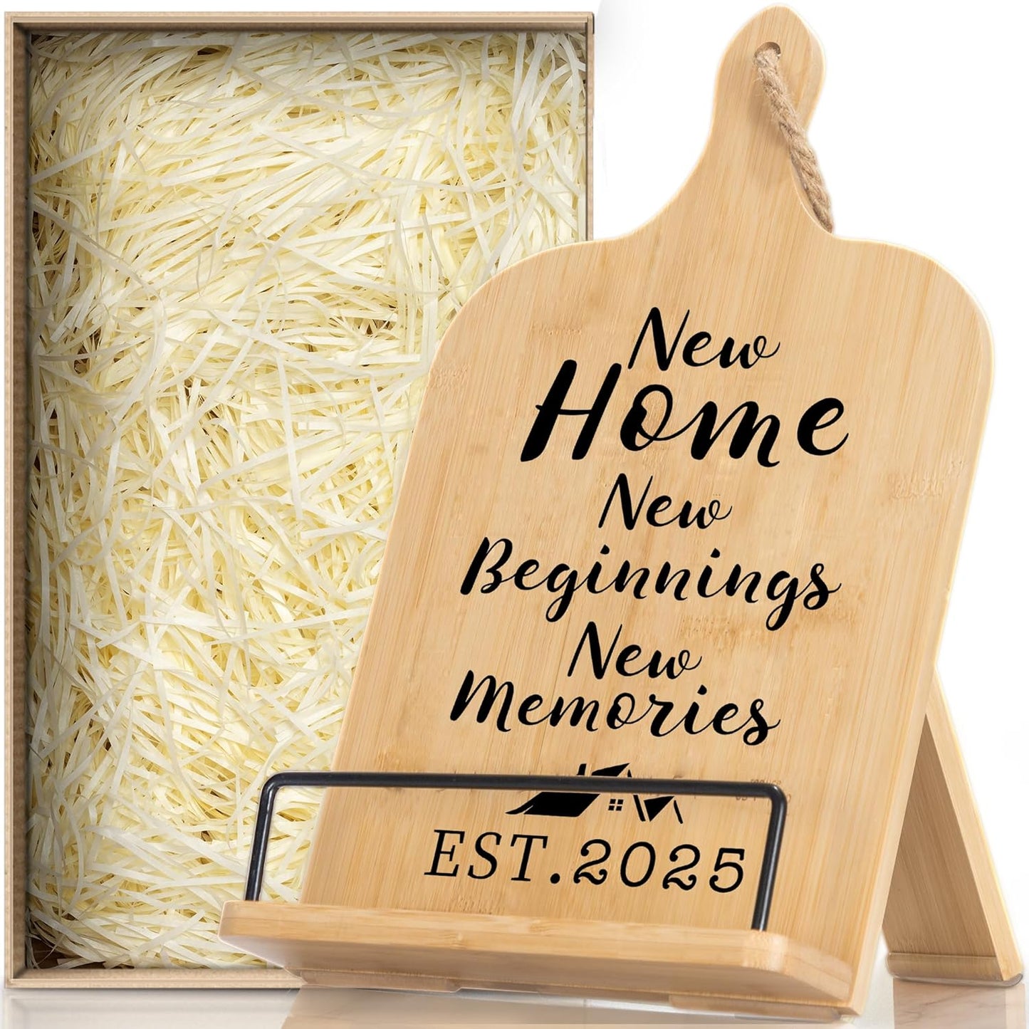 Ikedas House Warming Gifts New Home, 2025, New Home Gift Ideas Cookbook Stand, Kitchen Gifts for Women, Neighbor Gifts Recipe Book Stand, Perfect Housewarming Gift, Cooking Gifts for Women