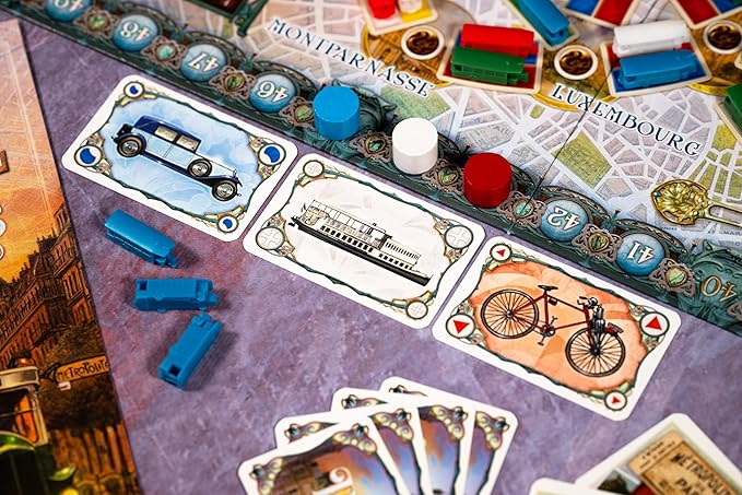 Asmodee Ticket to Ride Paris Board Game - Train Route-Building Strategy Game with Detailed Parisian Buses, Fun Family Game for Kids & Adults, Ages 8+, 2-4 Players, 10-15 Min Playtime