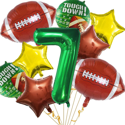Football Balloons Set Football Birthday Party Decorations Football Touchdown Sports Theme Birthday Party Decoration, Tailgate Game Day Football Theme Supplies Birthday Party Decorations