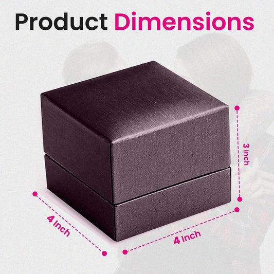 Novel Box Purple Jewelry Box for Watch/Bangles 4x4x3 Inches - Watch/Bangle Gift Box for Proposal Wedding Engagement - Faux Leatherette Jewelry Display Box - Gift Presentation Boxes for Watch/Bangles