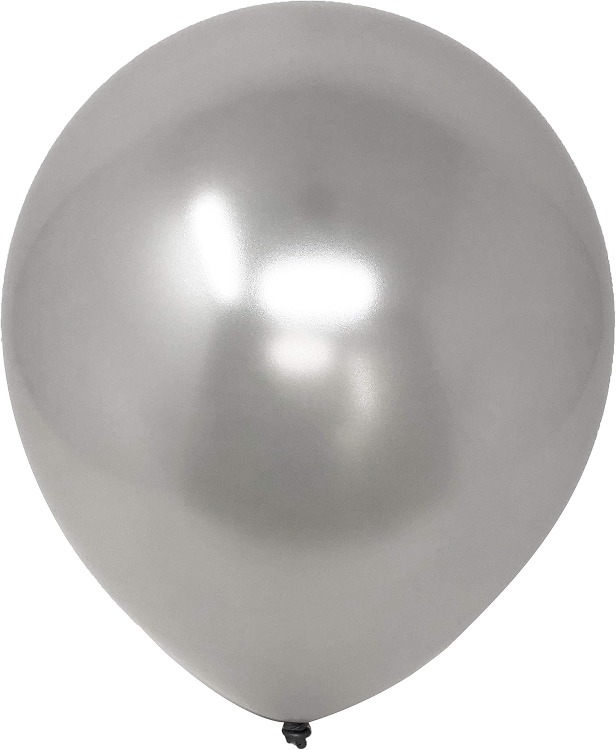 Allgala Latex Balloons for Parties | Helium Grade Bulk Balloon Pack | Ideal for Birthday Party Decorations, Baby Shower, Christmas Party | Colored Balloons for Events | 100ct 12" - Silver