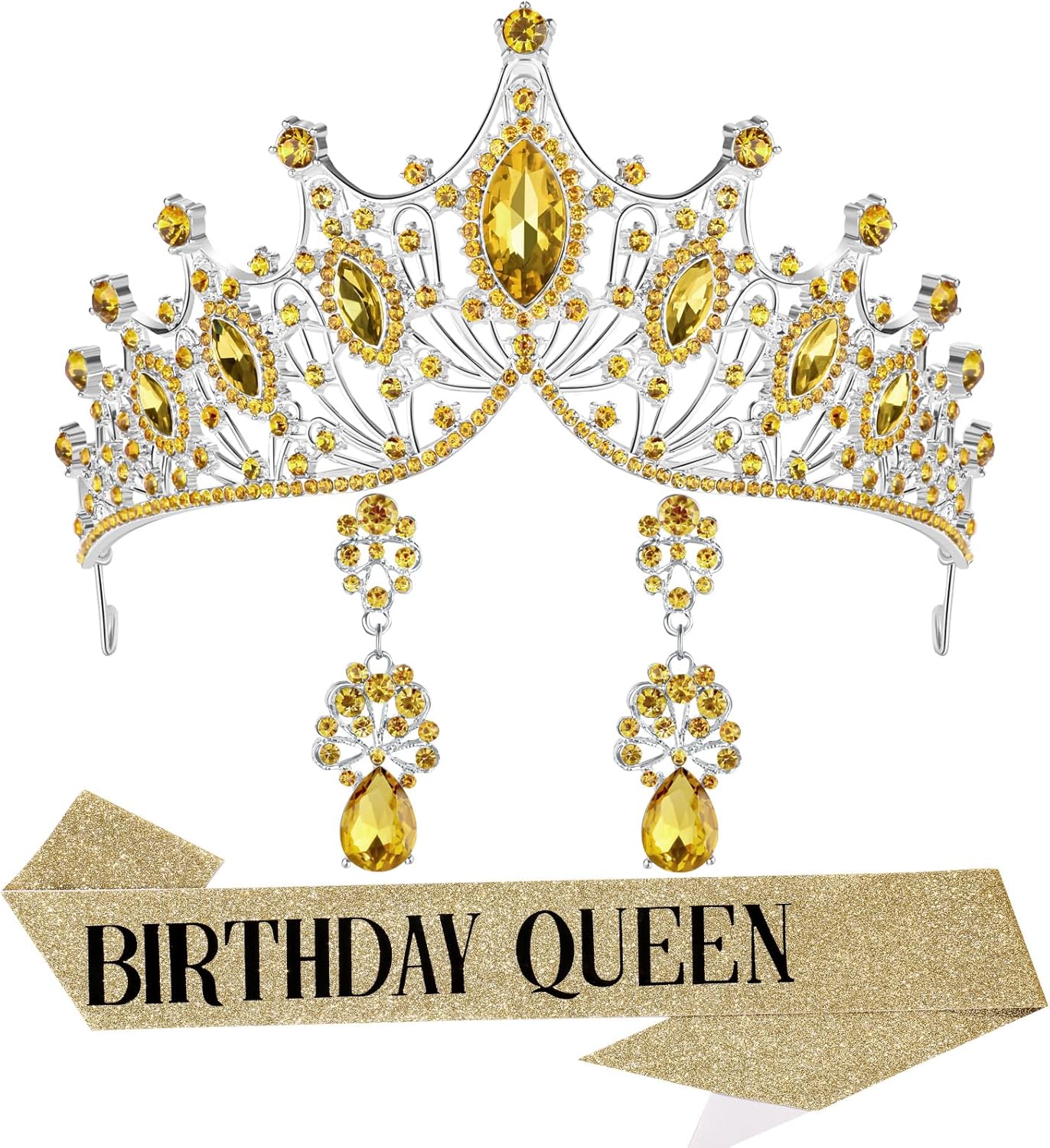 princess tiara，birthday princess gold crown for women，prom queen sash and tiara set， gothic tiaras，belle girl aurora crowns， princess adult woman, black swan