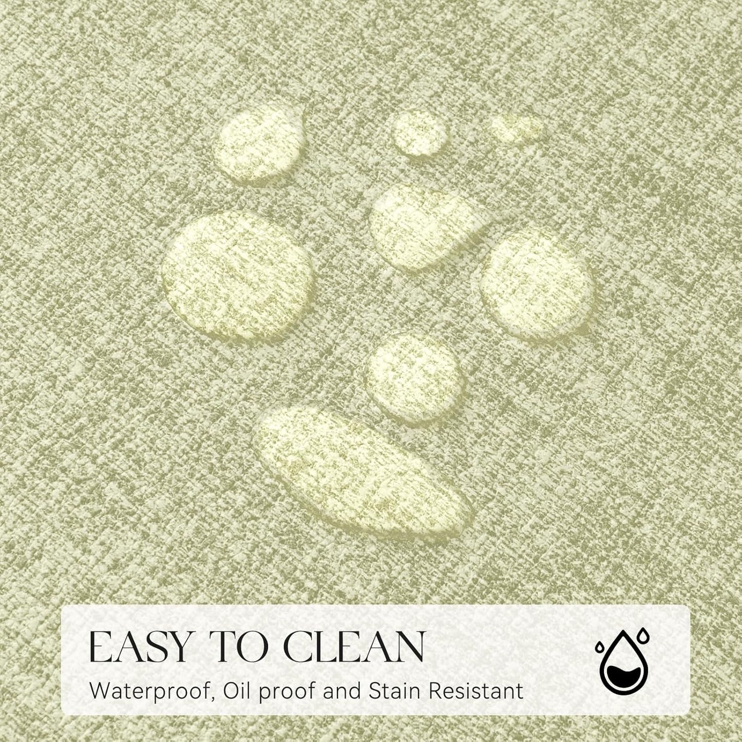 MOSAYT Faux Leather Placemats Set of 6, Heat Resistant Vinyl Place Mats with Coasters, Wipeable Washable Waterproof Oil Proof Table Mats for Kitchen Dining Indoor Outdoor, 12" x 18", Sage Green
