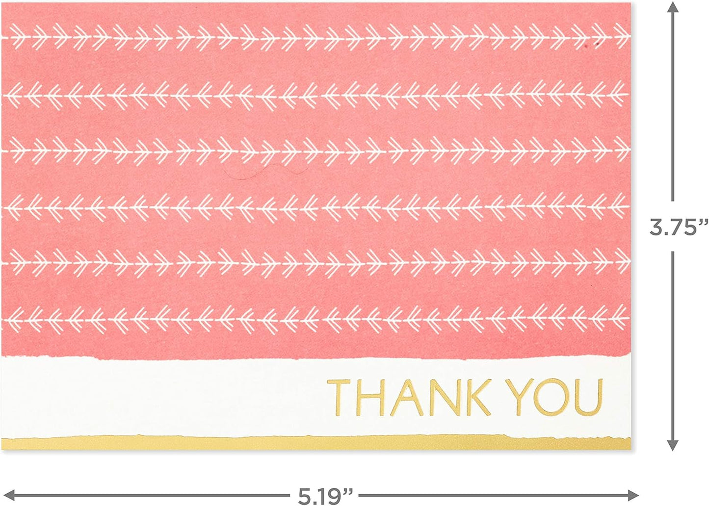 Hallmark Thank You Cards Assortment, Cactus (50 Thank You Notes with Envelopes)