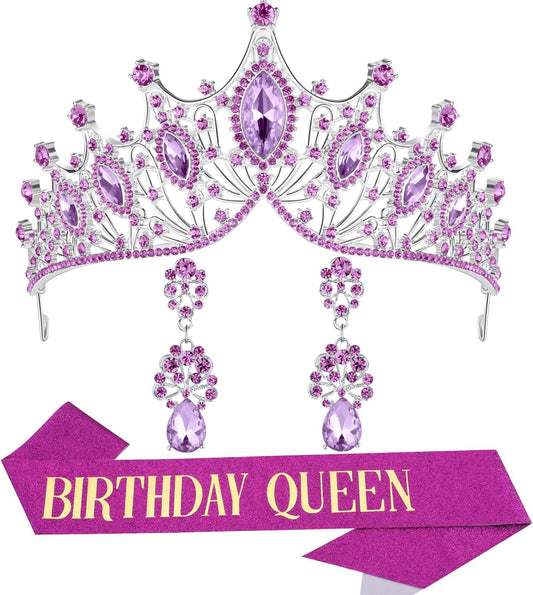 princess tiara，birthday princess gold crown for women，prom queen sash and tiara set， gothic tiaras，belle girl aurora crowns， princess adult woman, black swan