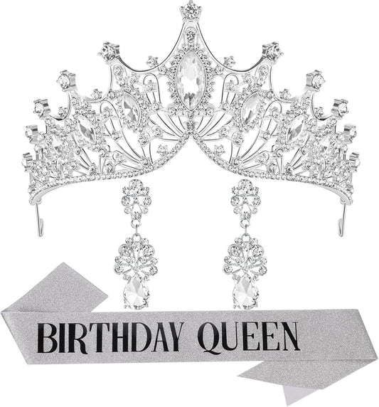 princess tiara，birthday princess gold crown for women，prom queen sash and tiara set， gothic tiaras，belle girl aurora crowns， princess adult woman, black swan