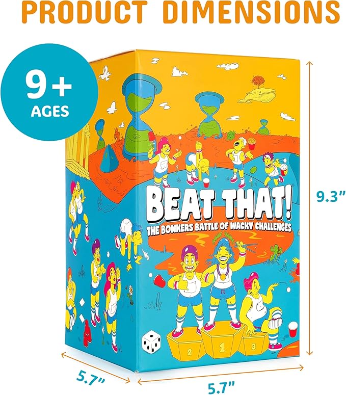 Gutter Games Beat That Game and Household Objects Expansion Combo Pack, Family Party Game for 2 Players - Kids, Adults