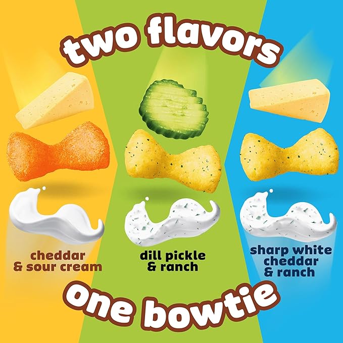 Pringles Mingles Puffed Snacks, Variety Pack, Cheese Puffs, Salty Snacks (3 Bags)