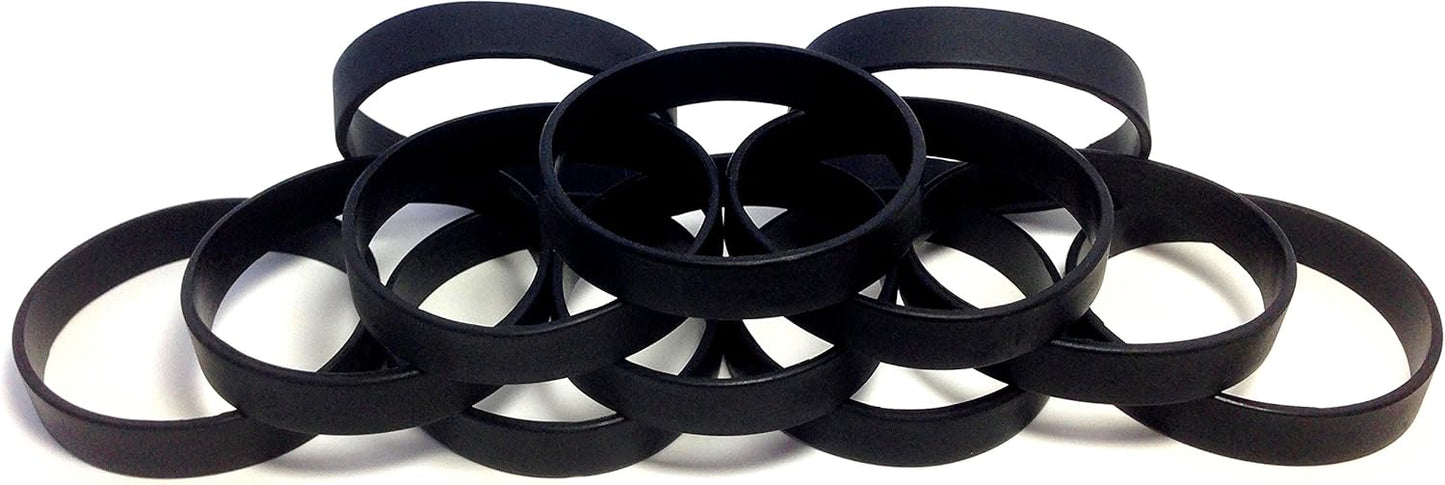 TheAwristocrat 1 Dozen (12) Multi-Pack Blank Rubber Wristbands Silicone Bracelets - Select from a Variety of Colors