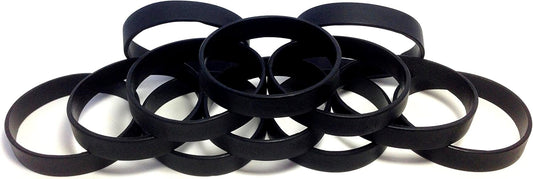 TheAwristocrat 1 Dozen (12) Multi-Pack Blank Rubber Wristbands Silicone Bracelets - Select from a Variety of Colors