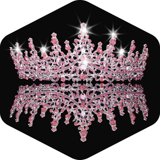 Kamirola Crystal Crowns and Tiaras Headband for Girl or Women Birthday Party Wedding Prom Bridal Halloween Christmas （TR19）