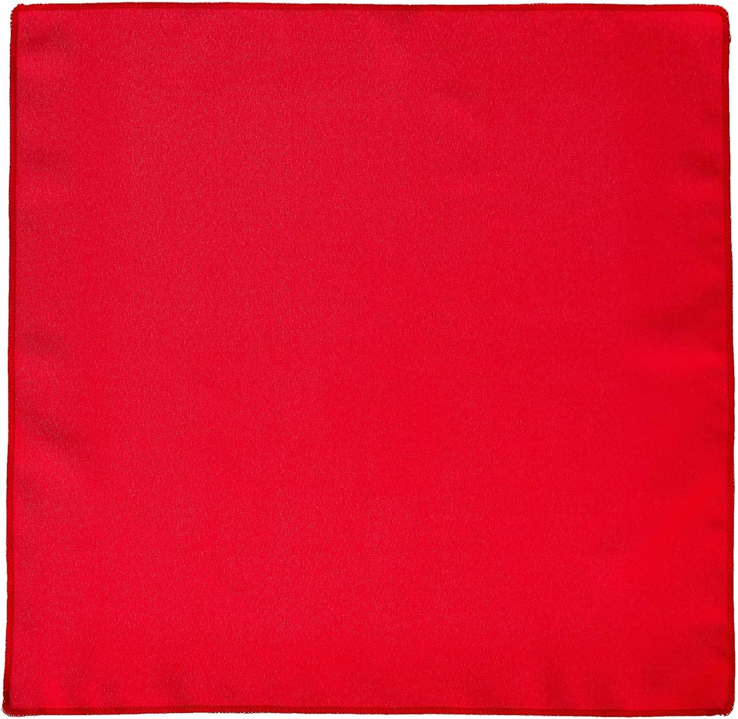 LA Linen 10-Pack Poly Poplin Napkin, Soft Cloth Napkins, Washable Reusable Napkins, Stain and Wrinkle Resistance Table Napkins for Dinner, Wedding, Parties, 18 by 18-Inch, Red