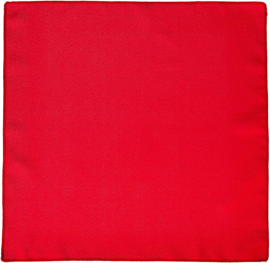 LA Linen 10-Pack Poly Poplin Napkin, Soft Cloth Napkins, Washable Reusable Napkins, Stain and Wrinkle Resistance Table Napkins for Dinner, Wedding, Parties, 18 by 18-Inch, Red