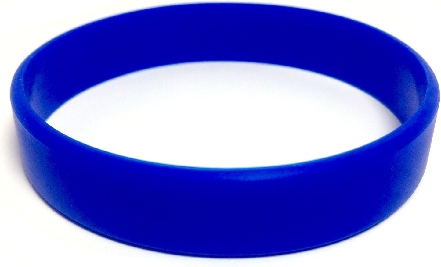 TheAwristocrat 1 Dozen (12) Multi-Pack Blank Rubber Wristbands Silicone Bracelets - Select from a Variety of Colors