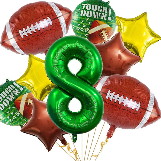 Football Balloons Set Football Birthday Party Decorations Football Touchdown Sports Theme Birthday Party Decoration, Tailgate Game Day Football Theme Supplies Birthday Party Decorations