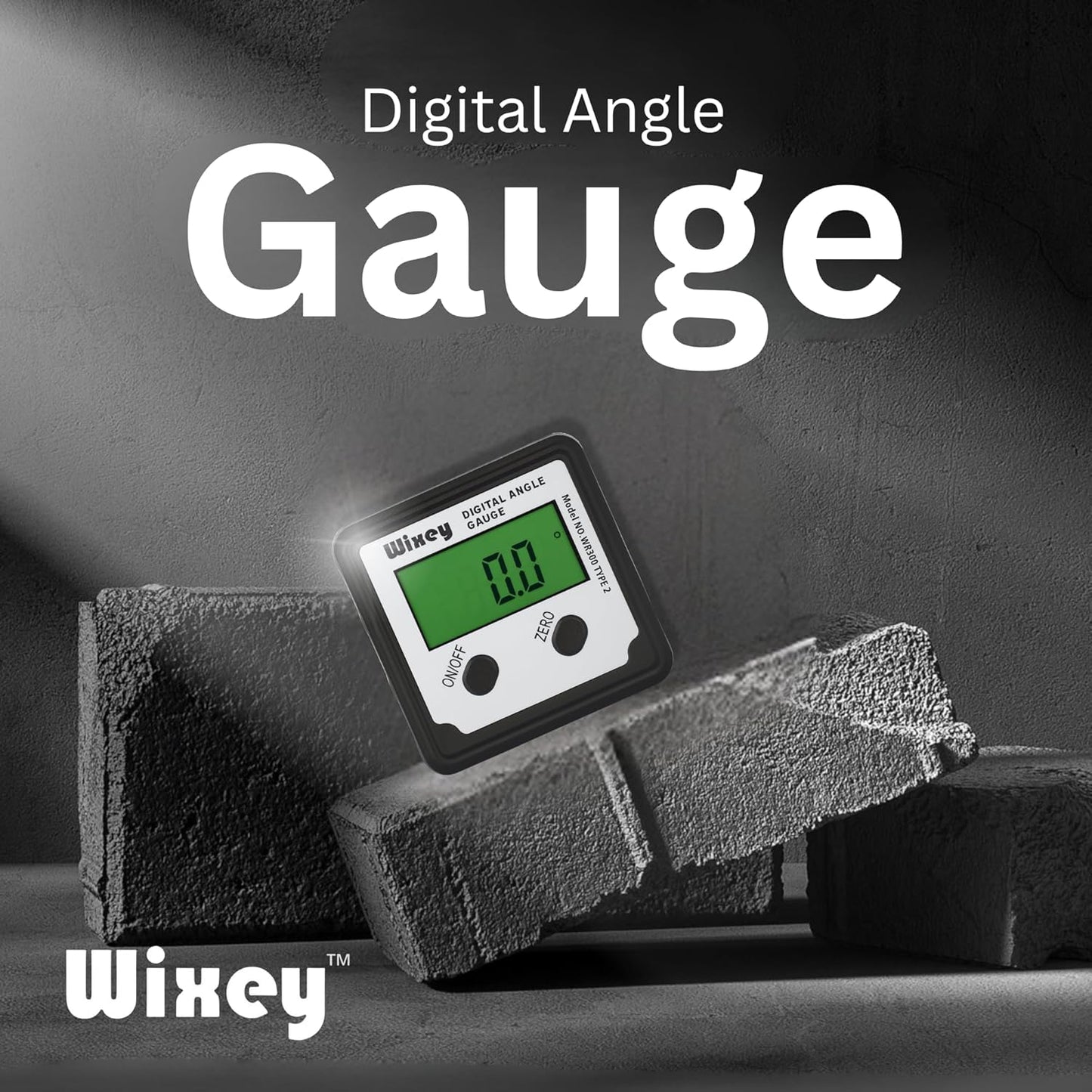 Wixey Digital Angle Gauge with Backlight – Easy-to-Read Magnetic Digital Angle Finder for Table Saw & Miter Saw – Precision Measuring Tools for Woodworking Tasks Like Cutting Bevels & Compound Angles