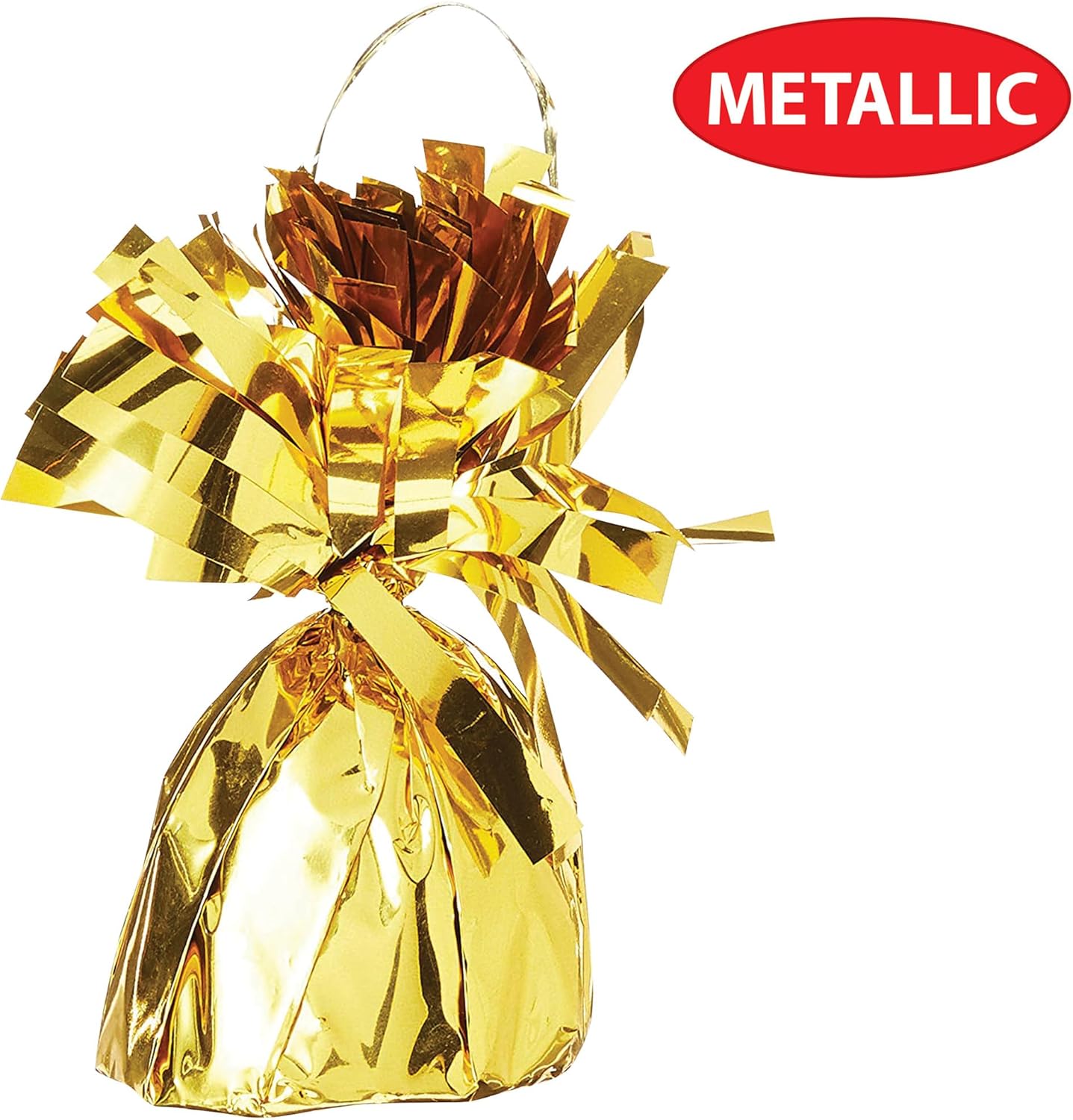Metallic Wrapped Balloon Weight Pack of 12