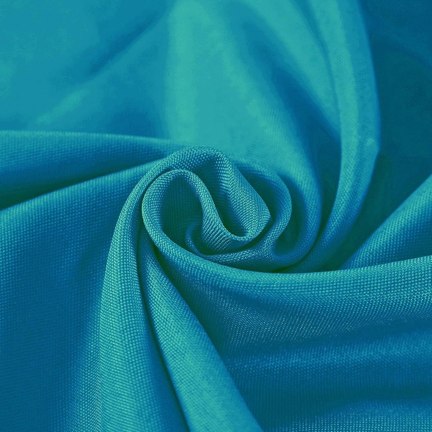Cupuamon 132 inch Round Tablecloth Washable Polyester Table Cloth Decorative Table Cover for Wedding Party Dining Banquet（132 inch, Caribbean Blue）
