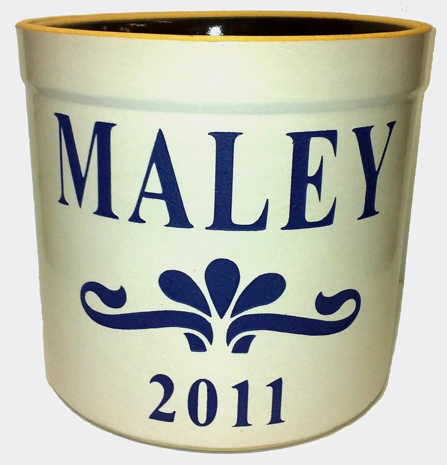 3 Gallon Personalized Stoneware Crock - Teaberry