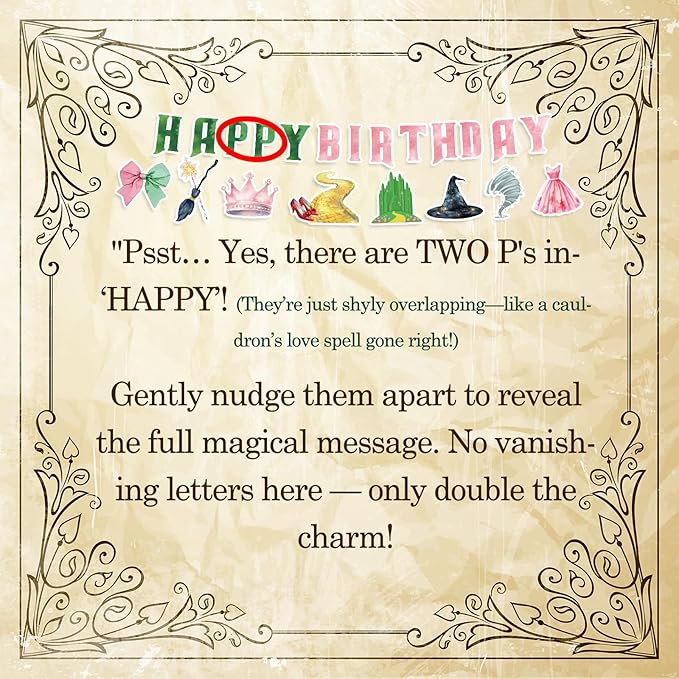 169Pcs Pink and Green Witch Birthday Decorations, Include Plates Napkins Cups Banner Knives Forks Spoons, Serve 24