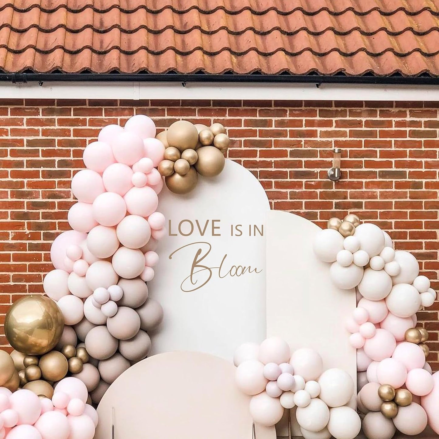 Love is in Bloom Bridal Shower Party Decal Sign - Bridal Shower Engagement Valentine Party Supplies Decoration,Wedding Party Decoration