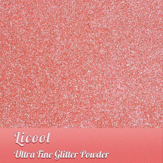 Holographic Fine Glitter, 100g/3.5oz Extra Fine Glitters Powder Packs for Resin, Craft Glitter for Tumblers Candle Slime Making, Festival Body Face Eyeshadow Nail Glitter (Fluorescent Pink)
