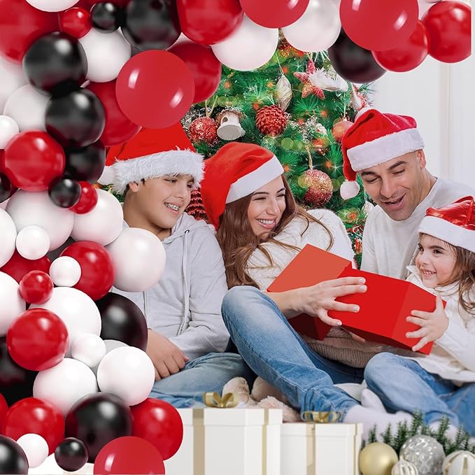 Red Balloons Arch Kit,130pcs Red Balloons Garland,Different Sizes Latex Balloons for Birthday Party Graduation Baby Shower Wedding Balloon Decoration