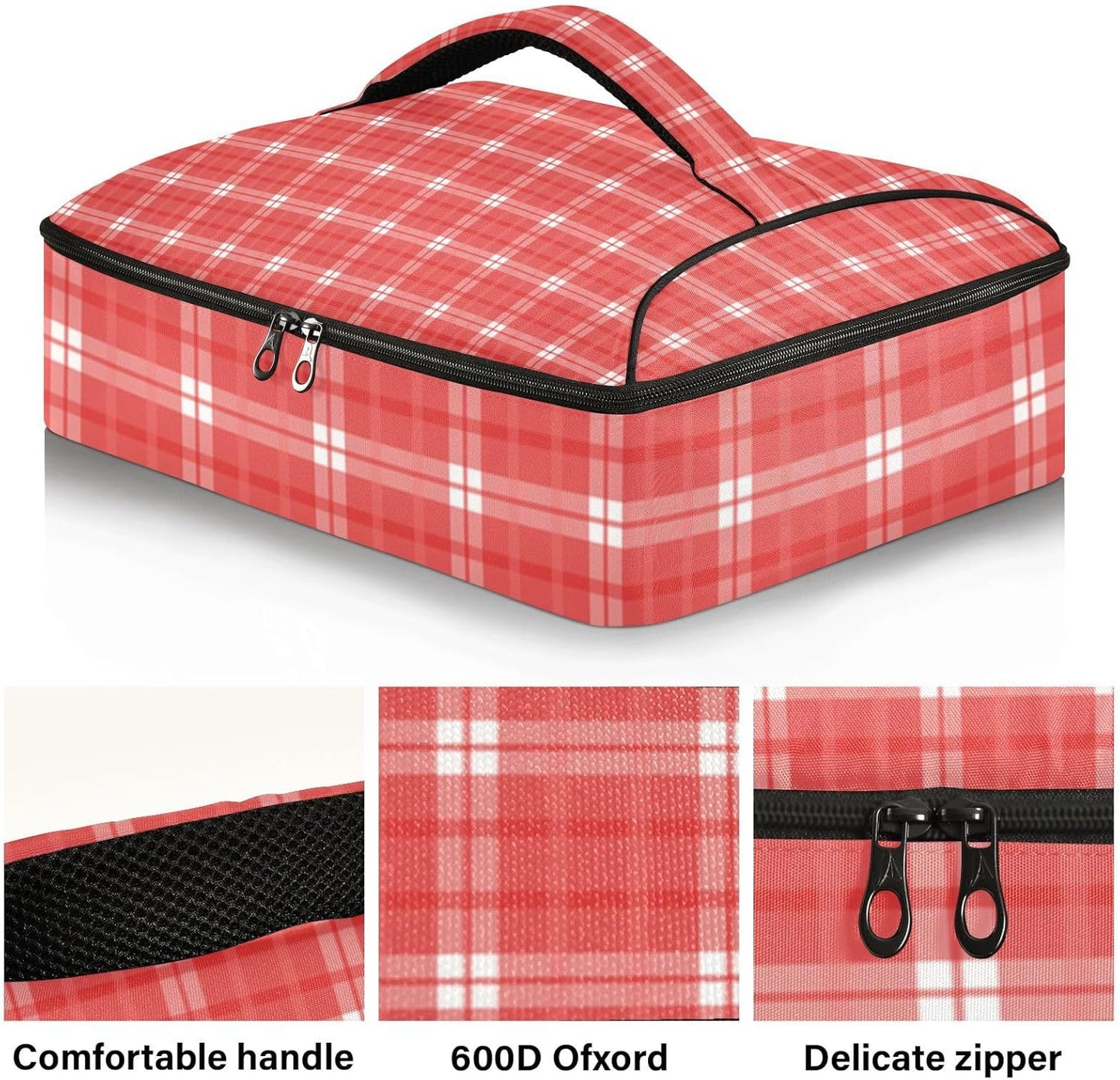 Casserole Carriers for Hot or Cold Food Reusable Casserole Dish Carrier Insulated Thermal Large Capacity Durable Perfect for Party Camping Family Gatherings Yellow Fish