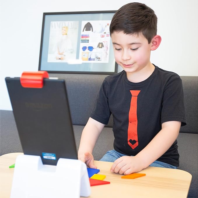 Osmo-Genius Starter Kit for Fire Tablet + Family Game Night-7 Educational Learning Games for Spelling,Math & more-Ages 6-10-STEM Toy Gifts- 6 7 8 9 10(Osmo Fire Tablet Base Included-Amazon Exclusive)