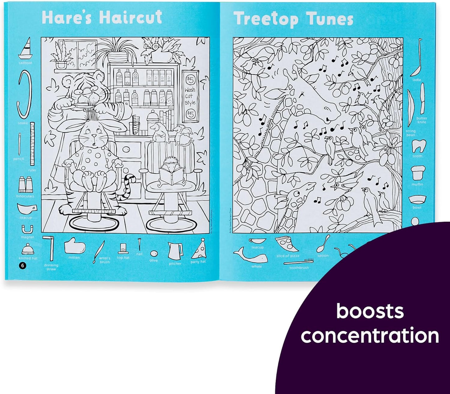 Highlights for Children Hidden Pictures 2023 Activity Books for Kids Ages 6 and Up, 4-Book Set of Travel-Friendly Screen Free Seek and Find Fun, Doubles as Coloring Pages