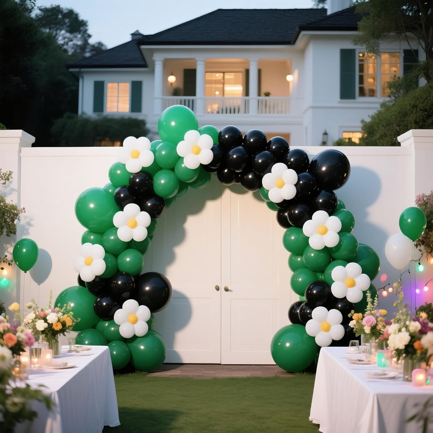 Black Balloons 145pcs Different Sizes 5in 10in 12in 18in Shiny Metallic Black Latex Balloon Arch Kit Garland for Graduation Halloween Baby Shower Birthday Party Decoration