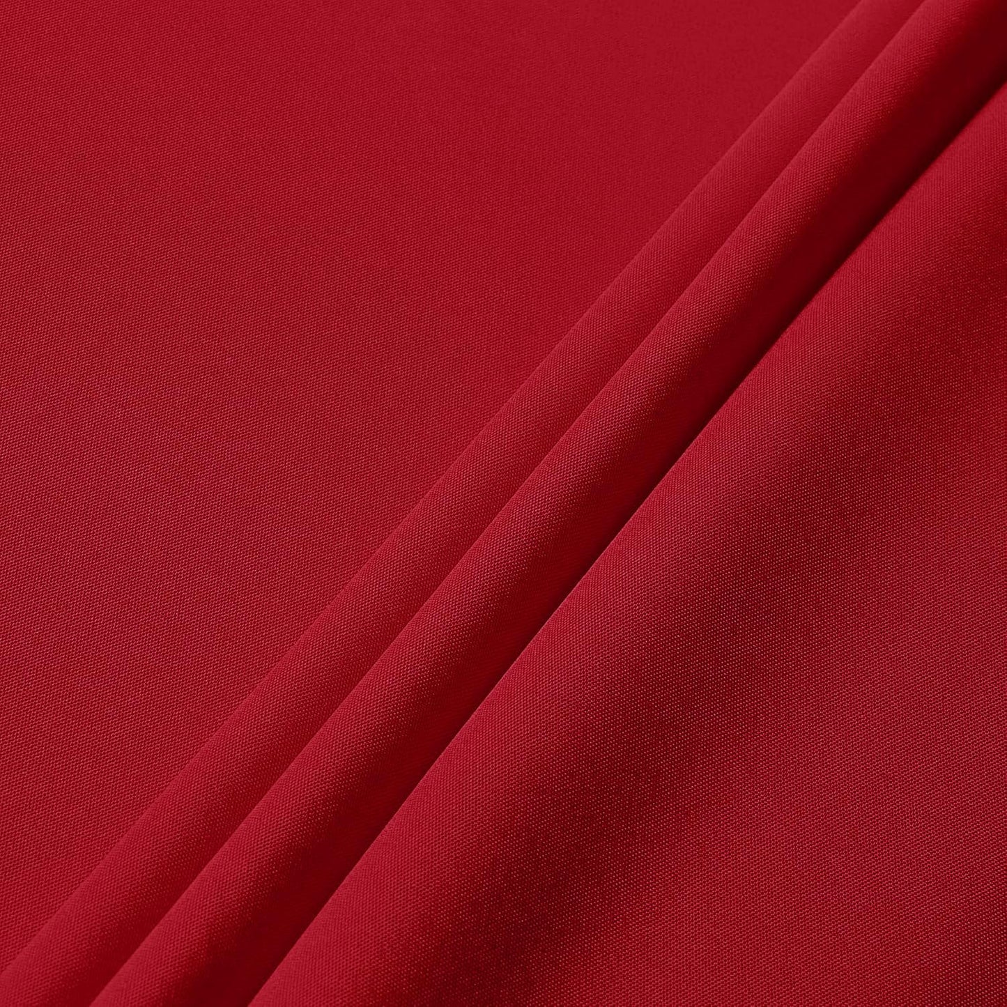 sancua Round Tablecloth - 90 Inch - Water Resistant Spill Proof Washable Polyester Table Cloth Decorative Fabric Table Cover for Dining Tables, Buffet Parties and Camping, Red