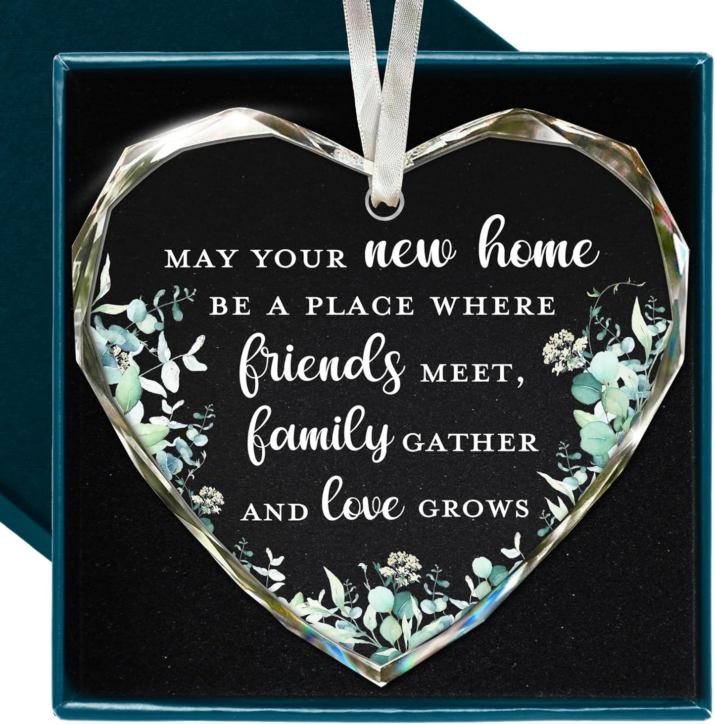 House Warming Gifts, New Home Ornament 2025 - Best Housewarming Gifts New Home 2025 for Owners, Couples, Men, Women - First Home Gift Ideas - Our First Home Ornament for Christmas Tree Glass Keepsake