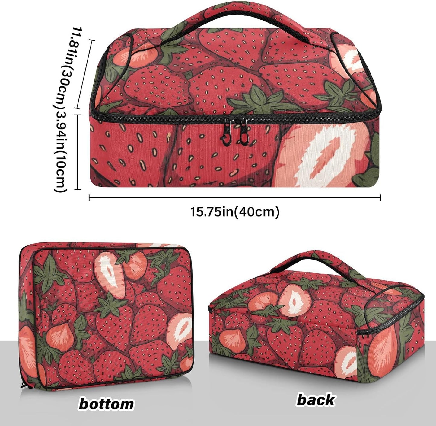 Casserole Carriers for Hot or Cold Food Reusable Casserole Dish Carrier Insulated Thermal Large Capacity Durable Perfect for Party Camping Family Gatherings Yellow Fish