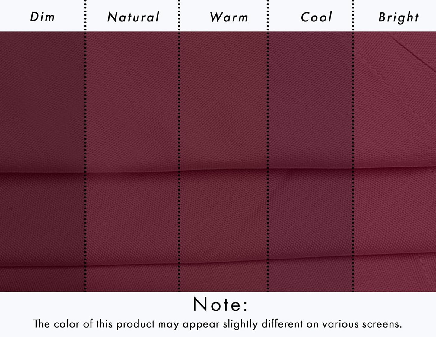 Ruvanti Premium Cloth Napkins Set of 6, 18x18 Inches, 100% Cotton, Washable, Soft & Absorbent, Perfect for Wedding, Christmas, ‎Thanksgiving Dinners - Burgundy