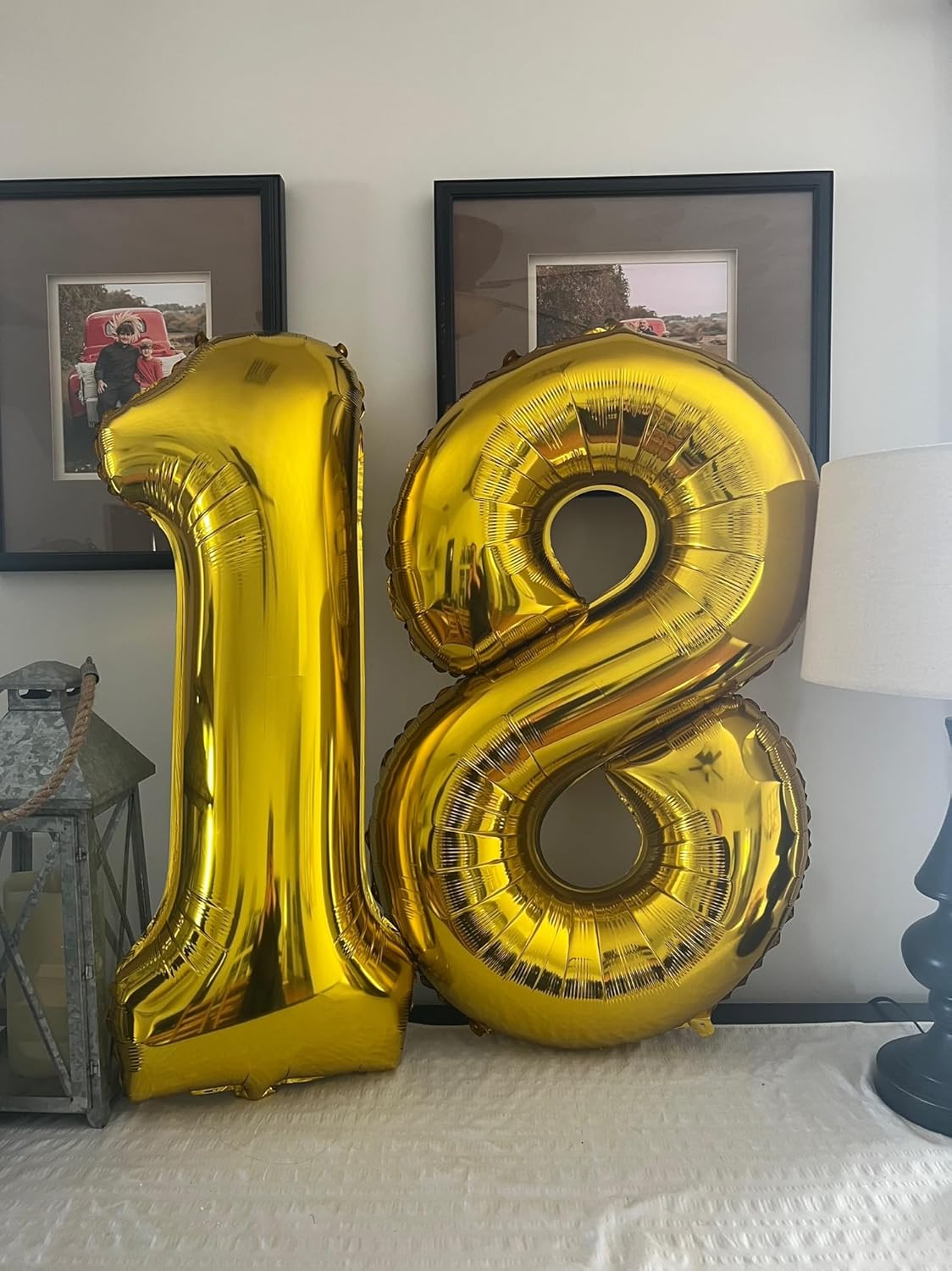 Smlpuame 40 inch Number Balloon 0-9 Gold Large Number 8 Balloons,Digital Balloons for Birthday Party Celebration Decorations Supplies, Helium Foil Number Balloons for Wedding Anniversary