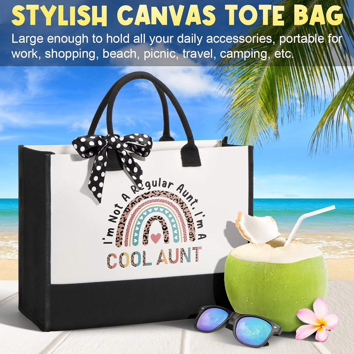Aunt Gifts from Niece Nephew, Christmas Aunt Gifts for Aunt Auntie Gifts, Best Aunt Ever Gifts Aunt Birthday Gifts Basket for Auntie, Mothers Day Auntie Gifts for Women with Canvas Tote Bag Tumbler